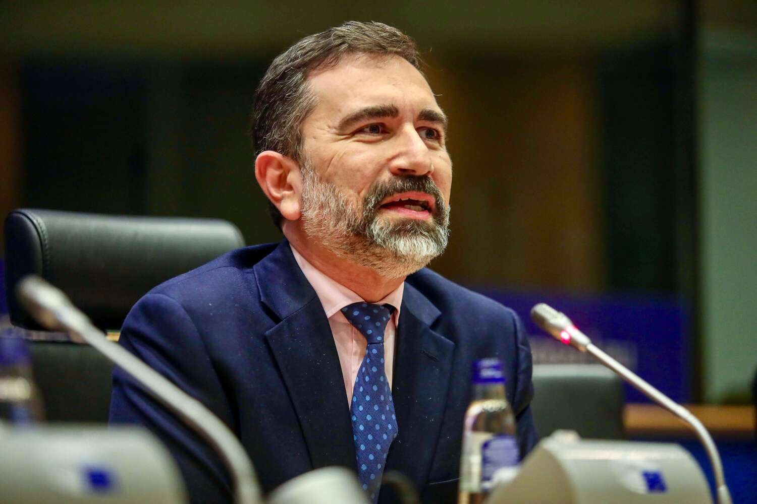 At a European Parliament conference